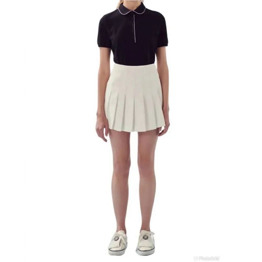 English Factory Pleated Tennis Skort/Skirt with Shorts underneath